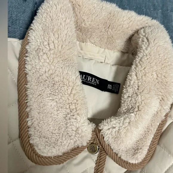 Lauren Ralph Lauren Off-White Quilted Utility Jacket - Picture 4 of 11